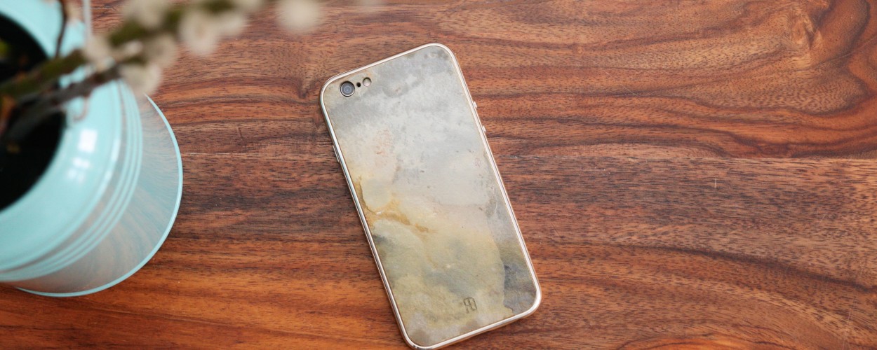Fundstück: iPhone 6 Case  aus Naturstein