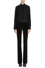 Schwarze Schlaghose Samt Stylebop Barbara Bui Modepilot