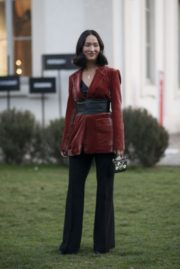 Street style Mailand Milano Milan Blazer belt Modepilot winter 2017
