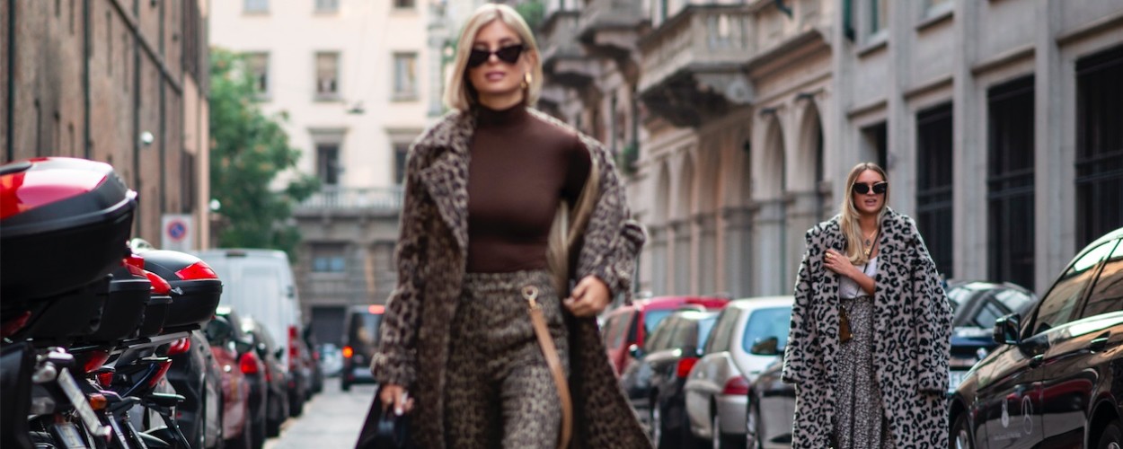 Max Mara-Ausstattung zur Fashion Week