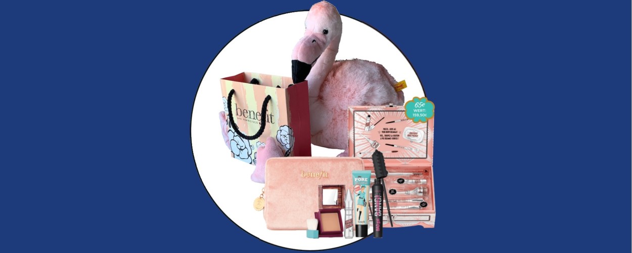 Tür 12: Flausch-Flamingo von Steiff und elf Benefit-Produkte